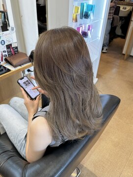 アンソル オブ リシェール(N'SOL of RICHAIR) 前髪/アンブレラカラー/こなれミディ/イメチェン/ウェーブパーマ