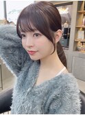 ミニウルフレイヤーカット顔周り前髪韓国ミディアムロング／大宮