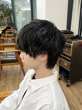 ネオリーブ クーロ メゾン 横浜(Neolive curro Maison) 波巻きスパイラル×ソフトニュアンスパーマ[メンズ]