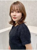 レイヤー/ヘルシースタイル/韓国ヘア/グレージュ/元町/石川町
