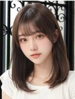 サードバイローラン(THiRD by ROULAND)&nbsp;【THiRD】アプリコットオレンジハイライトカラーくびれヘア