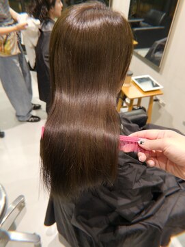 ローレン(LOREN) 透明感髪質改善ベージュダブルカラーミルクティーグレージュ