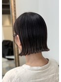 大人似合わせ切りっぱなしボブ