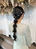 アミー 銀座(Ammy)&nbsp;編みおろしヘアセットyu #お呼ばれヘア#ヘアセット#ヘアアレンジ