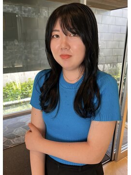 艶ロング×ダークグレージュ