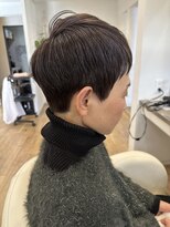 クマ(kuma.)&nbsp;大人可愛い20代30代40代前下がりショートボブ丸みショート◎
