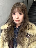 パーク(PAAQ) ロング /ハッシュカット /ブリーチなし /オリーブカラー