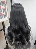 艶感たっぷり×暗髪グレージュの透明感ロング