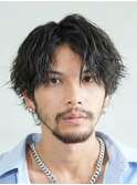 渋谷アクティブショート波巻きシャドウパーマツイストスパイラル