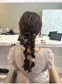 美髪＊ツイン編み下ろし＊ヘアアレンジ＊Zina札幌大通