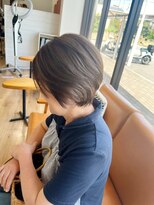 ヘアーブランドジン ティアラ(HAIR BRAND Jin Tiara)&nbsp;Tiara松山　#大人ショート　#白髪ぼかし　#透明感ブラウン