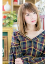 ENOAhair&spabyCOVERHAIR【ショート/白髪染め ぼかし/ヘッドスパ】【10/1開店(予定)】&nbsp;川口／大人可愛い小顔ミディアムボブ×ミルクティーベージュ