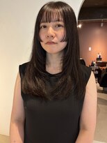 エト 梅田(eto) 暗めブラウン×顔まわりレイヤー