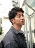 20代.30代メンズ　大人っぽい短髪パーマ　ルーズショート　原宿