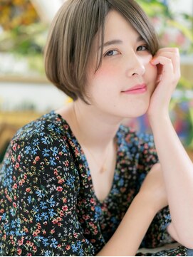 カバーヘア イヴ 戸頭店(COVER HAIR EVE) *EVE戸頭*ツヤショート…前下がりで小顔見せb