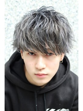 メンズ ブルーノ(Mens Bruno by Defi) スパイキーグレーアッシュ×マッシュヘア☆