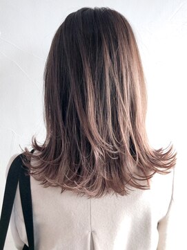 アイティー バイ アルバム 浦和店(IT by ALBUM) ピンクグレージュハイライト_フリンジウェーブ_ba278043