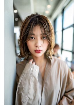 オースティン 流山おおたかの森(AUSTIN) 大人かわいい前髪セシルカットココアブラウンフリンジウェーブ