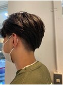 重ためマッシュ×ニュアンスパーマ