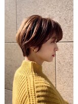 ギンザカミノア 高崎店(GINZA CAMINOIA)&nbsp;プラチナベージュの丸みショート