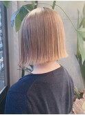 #切りっぱなしボブ#デザインカラー#ツートンカラー