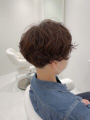 お客様style☆刈り上げくせ毛マッシュ