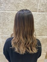 シャンティ 平岸店(Shanti)&nbsp;○バレイヤージュ/ロングボブ/ミルクティーベージュ○ 菅野裕太