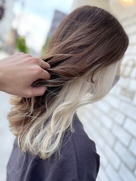 ラビス 浦和(Lovis) デザインカラー/レイヤーカット/ウェットヘア/夏のヘアアレンジ