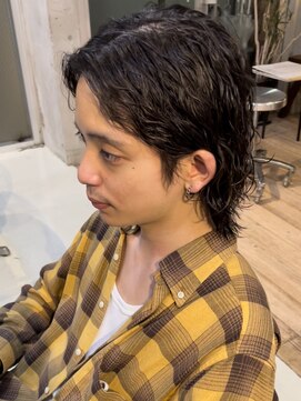 フィフスワン(fifth one) センターパートニュアンスパーマスパイラルパーマメンズパーマ