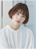 『アンフィニー東銀座』大人可愛い小顔ショートボブ丸み前下がり