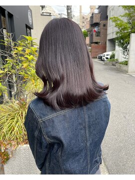 ヘアサロン ガリカ 表参道(hair salon Gallica) 大人フェミニンミディ/ラベンダーグレー/ブリーチなし