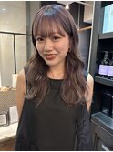 抜け感くすみピンク