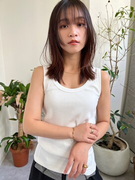 ロエム(Loem) 1分でできるレイヤースタイル前髪あり20代30代