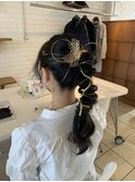 卒業式ヘアセット