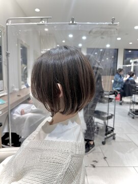 アッシュ 大泉学園店(Ash) 短すぎないショートボブ×曲がる縮毛矯正【Ash大泉学園 横山】
