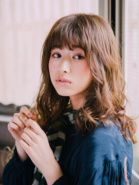 エクファ ヘアエステアンドスパ(ex-fa hair esthe&spa) デザインカラー/レイヤーカット/ウェットヘア/オリーブベージュ
