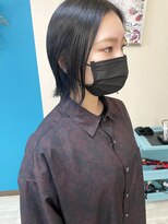 ルフテ(LOFTE)&nbsp;切りっぱボブ×ブルーブラックカラー☆