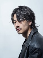 アルファ 新宿(alpha)&nbsp;サーフカール/ 刈り上げセンターパート/ブルーブラック[新宿駅]