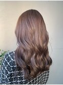 20代30代40代大人可愛いベージュブラウンナチュラルくせ毛風