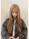 ケアブリーチでオレンジベージュ