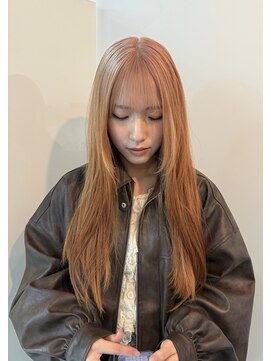 カシェル(cashel) ケアブリーチでオレンジベージュ