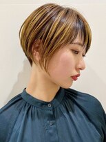 ピークアブー 原宿ハラカド(PEEK-A-BOO) 刈り上げショート女子/イエローカラー/クールモード/イメチェン