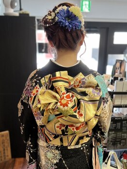 ビューティーサロン ホープ(beauty salon HOPE)の写真/【菊水駅1分】成人式/卒業式/浴衣や大事な日の着付けやヘアセット&メイクも♪時間外もご相談を