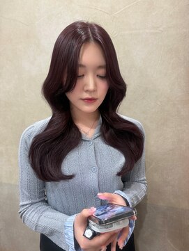 びゃんびゃん 江端店 大人ガーリー/レイヤーカット/ダークアッシュ/韓国ヘア