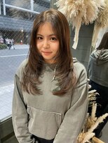 マーシュ(marshu)&nbsp;レイヤーカット&オリーブベージュ【Hikaru】