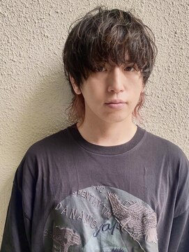 シエン 恵比寿(CIEN) men's hair/ナチュラルセンターパート/シースルーウルフ/恵比寿