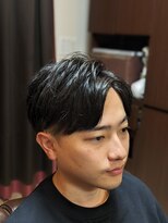 ヘアサロン大野 ニューオータニ ザ メイン店&nbsp;ミディアム2ブロックパートスタイル
