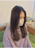 顔まわりレイヤーで柔らかい印象に