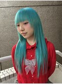シャギーウルフバタフライレイヤーカットダブルカラー