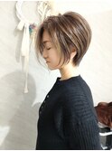 前下がりショートボブ